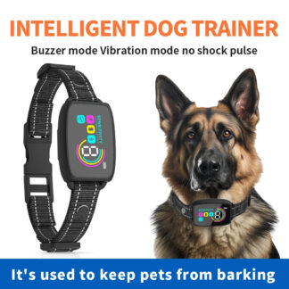 Smart Automatic Anti-Barking Dog Collar – Rechargeable, IP67 Waterproof with HD Digital Display